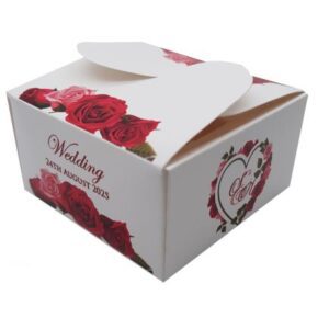 Red Rose – Personalised Butterfly Party Favour Box
