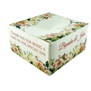 Peach Floral – Personalised Butterfly Party Favour Box