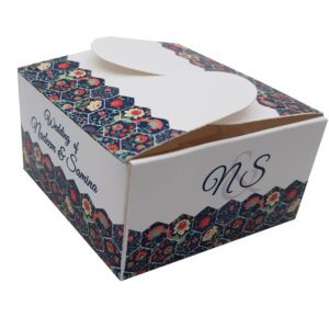 Hex Damask - Personalised Butterfly Party Favour Box