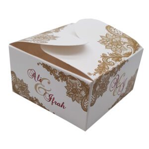 Gold Rings - Personalised Butterfly Party Favour Box