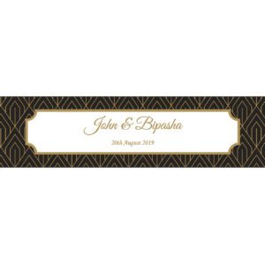 Gold Deco – Long Personalised Favour Stickers