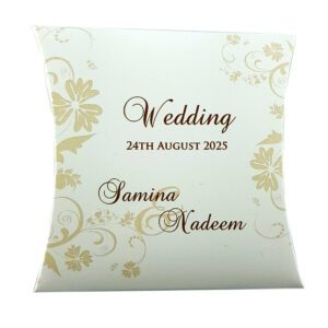 Light Gold – Personalised Large Pillow Favour Box