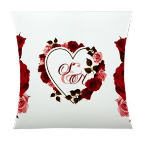 Red Rose - Personalised Large Pillow Favour Box