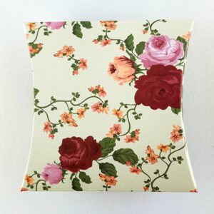 Animated Red And Orange Rose – Printed Large Pillow Floral Favour Box
