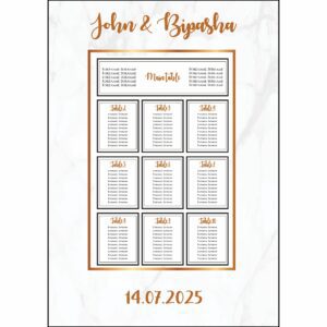 Gold Marble – A1 Table Plan