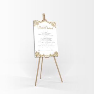 Gold Swirls - A1 Bridal Contract