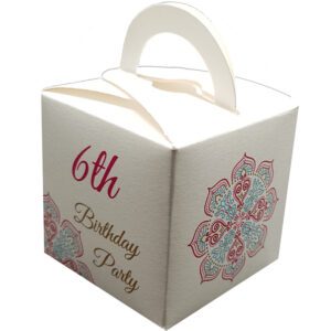 Birthday Flower Cube Party Favour Box
