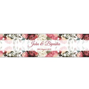 Light Floral – Long Personalised Favour Stickers