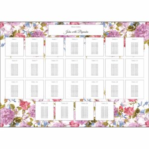 Purple Floral – A1 Table Plan