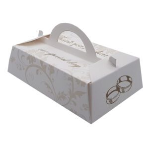Light Gold – Personalised Rectangle Party Favour Box