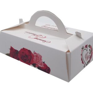 Red Rose - Personalised Rectangle Party Favour Box