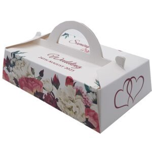 Light Floral – Personalised Rectangle Party Favour Box