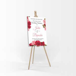 Red Rose - A1 Mounted Welcome Poster