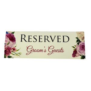 Blush Pastel Rose – Personalised Reservation Table Card