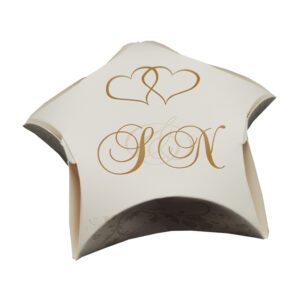 Gold Rings - Personalised Star Party Favour Box