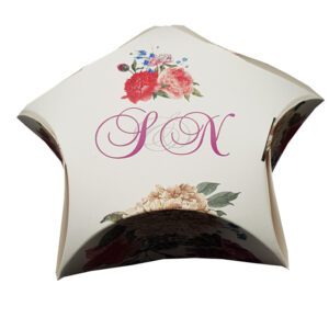 Light Floral - Personalised Star Party Favour Box