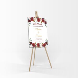 Scarlet Rose - A1 Mounted Welcome Poster