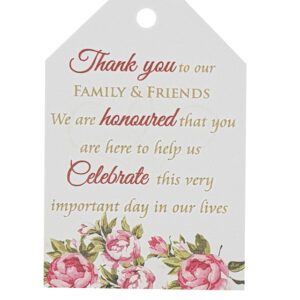Rose Leaf – Personalised Favour Luggage Tags