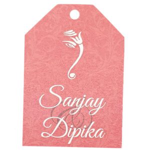 Red Ganesh – Personalised Favour Luggage Tags