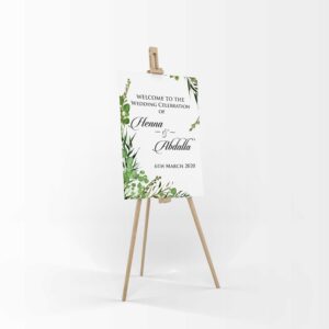 Green Leaf – A1 Mounted Welcome Poster