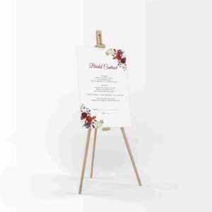 Maroon Floral Wreath – A1 Bridal Contract