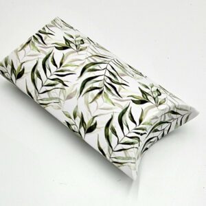 Green Leaf - Printed Pillow Favour Box | My Favours