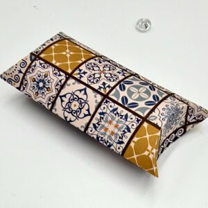 Morroccan Print Printed Pillow Box Favours