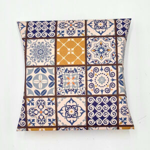 Moroccan Print - Printed Large Pillow Favour Box